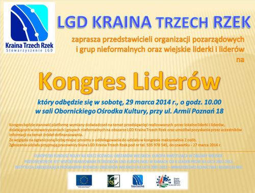 plakat kongres liderów