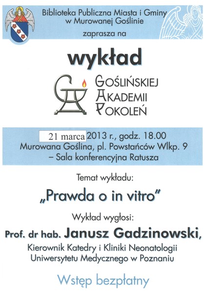 akademia in vitro plakat