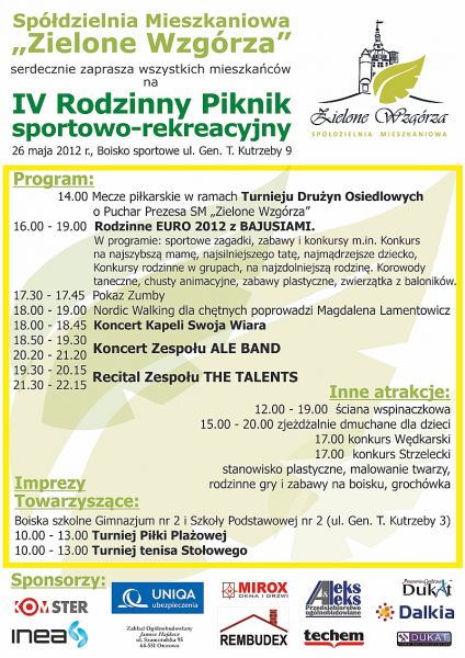 zielone wzgorze piknik