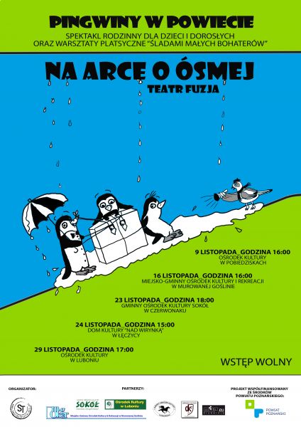 PLAKAT PINGWINY