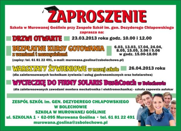 Drzwi otwarte w ZS Szkolna