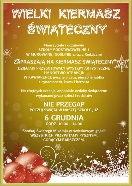 kiermasz swiateczny
