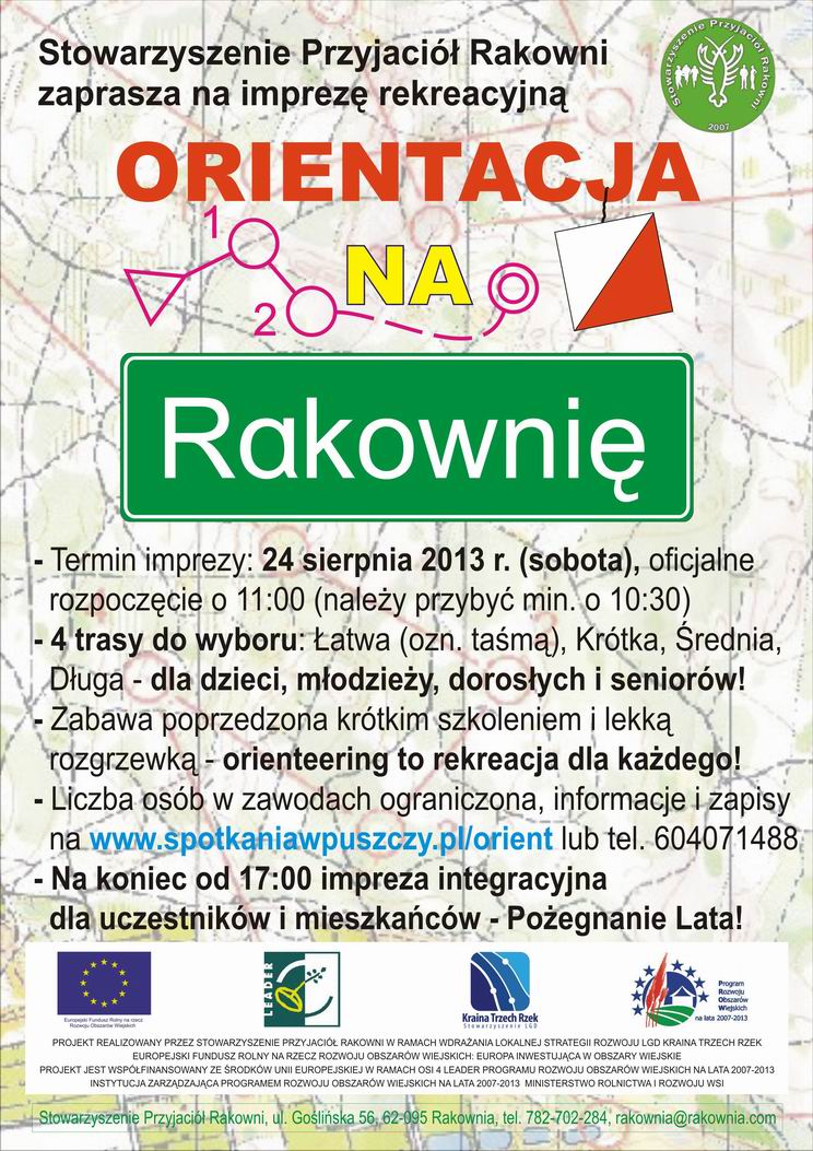 orientacja na rakownie plakat
