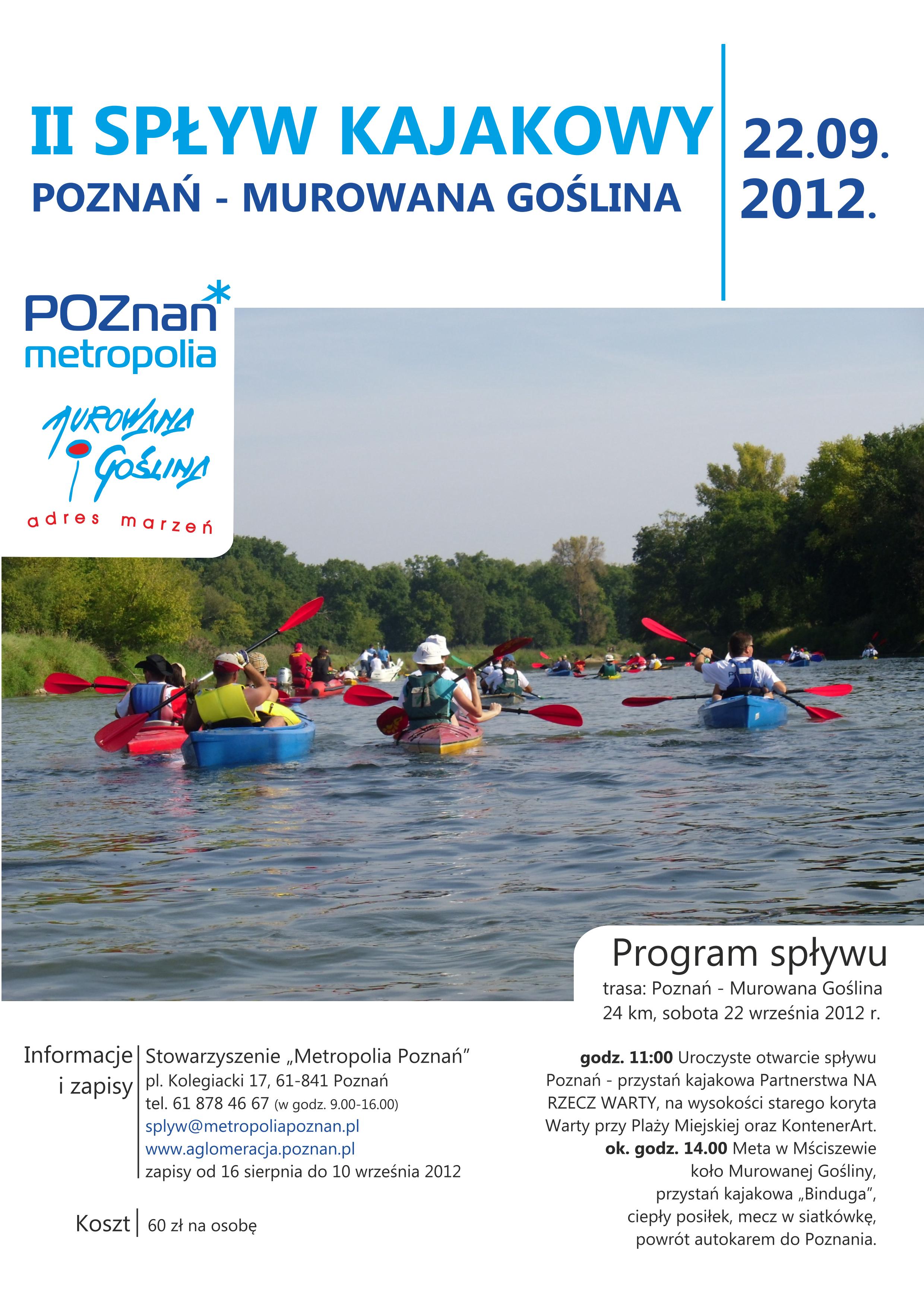 plakat splyw kajakowy