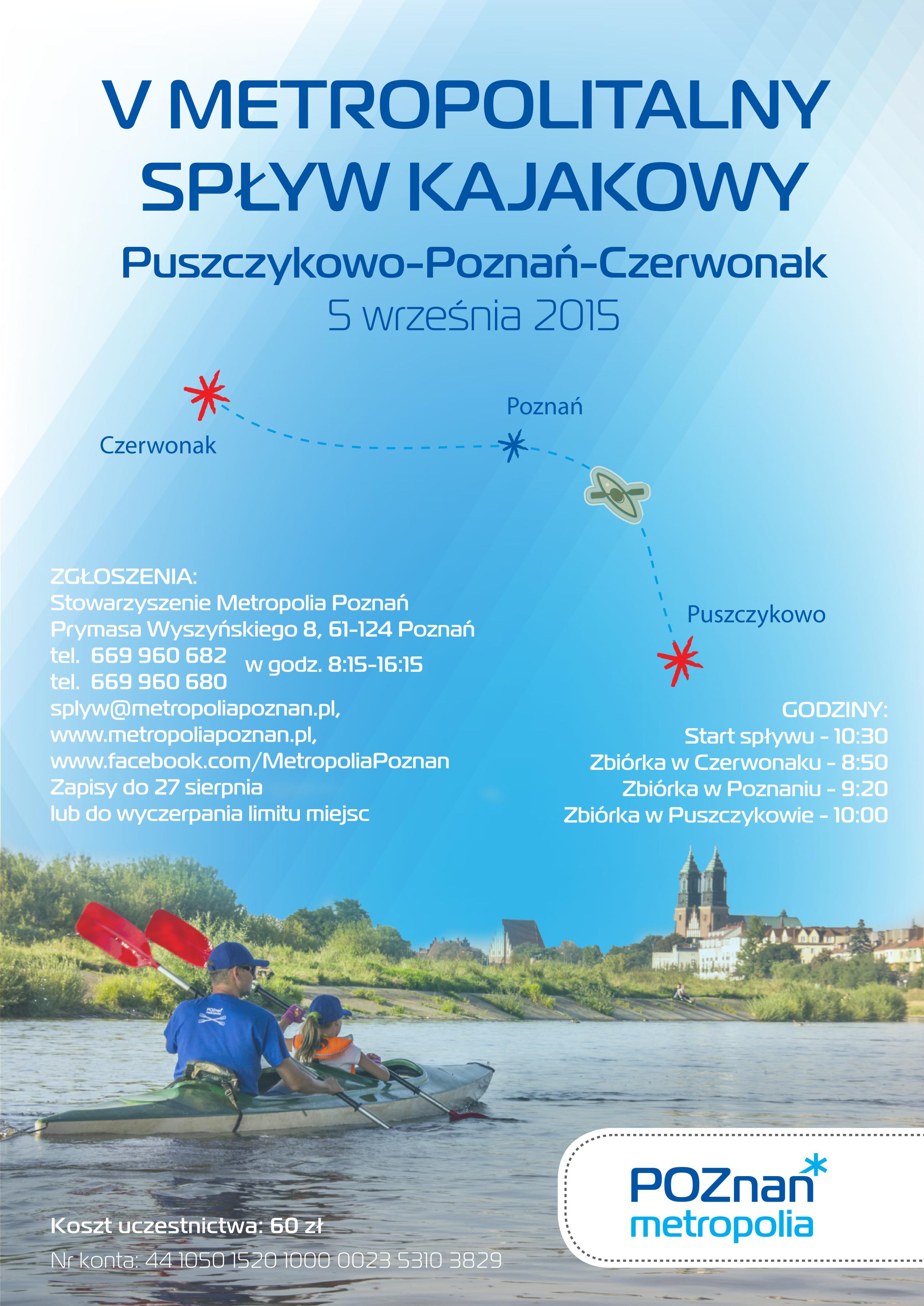 plakat V Metropolitalny Splyw Kajakowy 01