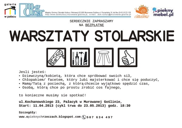 warsztaty stolarskie małe
