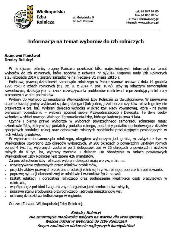 wybory do izb