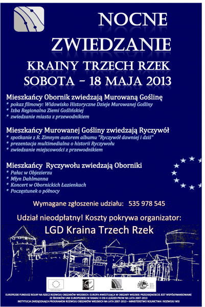 Plakat nocne zwiedzanie