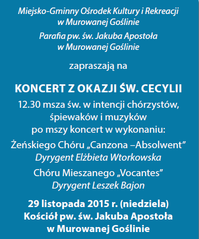 koncert św. cecylii